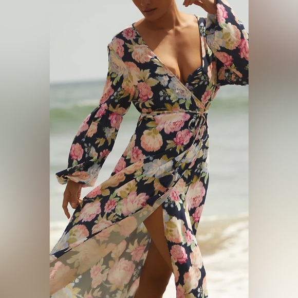 Maaji Floral Aubree Kimono Dress Cover Up - Picture 6 of 7